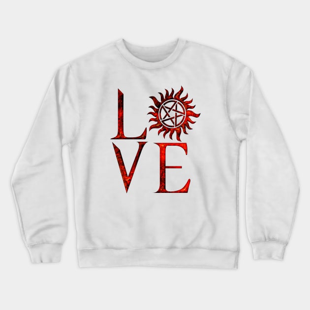 LOVE SPN Crewneck Sweatshirt by GreatSeries